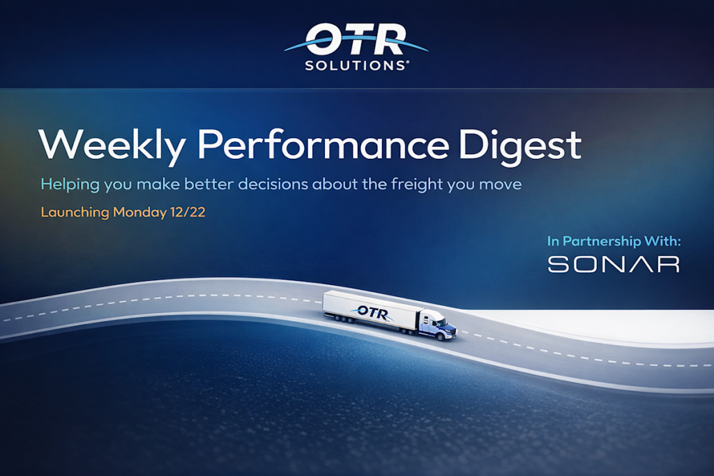 OTR Solutions partners with SONAR to bring data-driven rate intelligence directly to carriers OTR Solutions partners with SONAR to bring data-driven rate intelligence directly to carriers