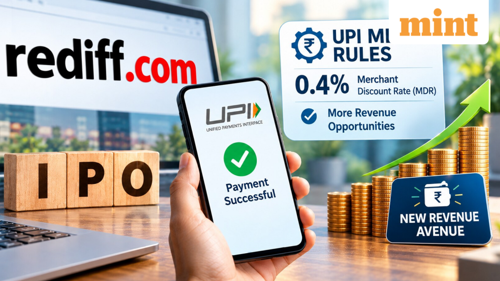 Rediff.com IPO: New UPI MDR rules open an additional revenue stream for the company: Report